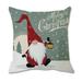 Jikolililili Christmas Ornaments Faceless Doll Pillow Covers Santa Claus Pattern Pillowcase 2022 Standard Bed Pillow Cases Clearance