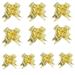 YUEHAO Christmas Decorations Clearance Home Decor Ribbon Flower Wrap Ribbon Pull Flower Party Gift Wrapping Decoration Present Shooting Props Gold