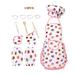 CNKOO 13PCS Cute Kids Cooking and Baking Kit Toddler Apron Chef Hat Girls Dress Up Costume Career Role Play Pretend Play Kitchen Accessories Make Bake Cookies Present Toys