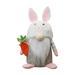 Seniver Easter Decorations Easter Basket Stuffers New Easter Decoration Supplies Spring Easter Bunny Figurine Ornament Faceless with Rabbit Ears Gnome Standing Dolls