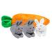 Easter Hide and Seek Bunnies in Carrot Pouch 3 Bunnies in a Carrot Purse Carrot Plush Toy Plush Stuffed Animal Surprise Zip Up Carrot Hideaway Unzip The Rabbit Doll Toy Easter Doll Zipper Purse