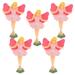 5 Pcs Music Box Accessories Dancing Girl Doll Ornament Elegant Skirt Glamorous Baby Dolls for Girls Princess Figurine
