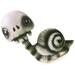 Halloween Decoration Bobblehead Skull Snail Home Office Resin Crafts Outdoor Animal Statues Goth Cars Halloweem Decortations Decorative Animals Sculpture