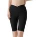 Women s Classic-Fit Shorts Solid Color Sport Split High Waist Tight Thin Traceless Cycling Pants Quick Dry Elastic-Waist Fashion Short Lightweight Casual Stretch Summer Shorts