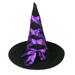 Witch Hat Halloween Headband Costume for Women Accessories Decoration Snip Toe Hats Prom Purple