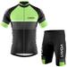 Lixada Men Cycling Jersey Set ï¼Œ moobody Brand ï¼Œ Quickï¼ŒDry Biking Shirt and Foam Padded Shorts for MTB