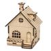 DIY Music Box Kids Material Wooden Playset Christmas Decorations 3d House Puzzle Educational Assembly Toy Child