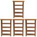 Set of 4 Home Accessories Models Wooden Bookcases Desk Topper Simulation Frame Mini Household Products Toy