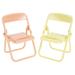 Folding Chair Photo Props Furniture Decoration Model Accessories Mini Plastic Toddler Baby 2 Pcs