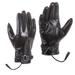 WINDLAND Winter Warm Stretchy Mittens Adult PU Leather Waterproof Full Finger Gloves PU Leather Gloves for Cold Weather Cycling