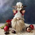 Rudolph Doll Desktop Ornaments Plush Elf Xmas Decor Knitted Christmas Gnomes Decorations Scandinavian Figurine Gnomes