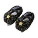 Ierhent Baby Walking Shoes Glitter Sneakers Slip-on Tennis Shoes(Black 13)