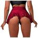 Womens Soft Shorts Bikini Mini Ruffled Lace High Waist Dance Pants Tight Pants Running Gym Stretch Fashion Short Basic Dailywear Casual Summer Clothes Golf Comfy Short