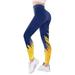 VBARHMQRT High Waisted Leggings Tummy Control Capri Print High Waist Pants for Tights Compression Yoga Fitness High Waist Leggings Women s Yoga Pants with Pockets Boot Cut