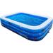 Pre-Owned FUNAVO Inflatable Swimming Pools 100 X71 X22 Family Swimming Pool - BLUE (Fair)