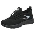 Rrunsv Mens Dress Sneakers Mens Slip On Walking Shoes Blade Tennis Shoes Non Slip Running Shoes Black 42