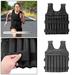 Weighted Vest Multi Pockets Adjustable Weights Jacket Loading Weighted Vest for Running Weight Lifting Fitness Exercise