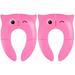 2 Count Seat Cushion Toilet Seat Pad Foldable Toilet Pad Home Toilet Pad Foldable Toilet Seat Cover Foldable Toilet Lid Pink Infant Baby