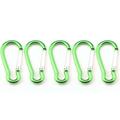 moobody Carabiner Spring Clip Hook 5pcs Aluminum Alloy Springï¼ŒLoaded Kettle Hook Camping Hiking Accessories