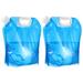 2pcs Foldable Water Bags Water Tank Bag Water Jugs Bags Large Capacity Water Storage Carrier for Backpacking Camping Hiking Picnic- 10L ( Blue )