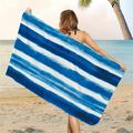 WLAGOOD Oversized Beach Towel Clearanceï¼�27x59 Pool Camping Swim Clearance Towels for Adult XL Travel Blanket Cruise Vacation Accessories Essentials Lounge Chair Cover Blue Stripe Boho