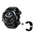 QTOCIO Smart Watch Bluetooth Smart Watch With Earbuds Round Fitness Watch With Pedometer Calories Sleep Monitor Stress Monitor For IOS And Android