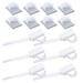 Cable Ties Holder Cord Management Wire Clips Wall Mount Adjustable White 50 Pcs