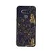 Golden-Butterfly-Black-Gold-Floral-Print-Flowers-Butterflies-Impact-Resistant phone case for LG K51 for Women Men Gifts Soft silicone Style Shockproof - Golden-Butterfly-Black-Gold-Floral-Print-Flower