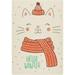 Hyjoy Garden Flag Double Sided Winter Cute Cat Fade Resistant Burlap Seasonal Flags 12x18 Inch Yard Flag for Outside Lawn Patio Porch House Decor