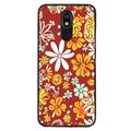 Hippie-Flower-Retro-60s-70s-Floral-Vintage-Style-Print-68 phone case for LG K12 Plus for Women Men Gifts Soft silicone Style Shockproof - Hippie-Flower-Retro-60s-70s-Floral-Vintage-Style-Print-68 Case