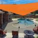 X 25 X 32 Sun Shade Sail Right Triangle Outdoor Canopy Cover UV Block For Backyard Porch Pergola Deck Garden Patio (Orange)