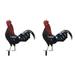 2 PCS Pheasant Garden Decoration Ornament Chicken Insert Yards Acrylic Stake Figurines Rooster Ornaments Emblems