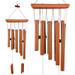 10-Tube Wood Bamboo Wind Chime Multi-Tube Music Wind Chime Creative Birthday Gifts Home Small Decorative Pendant