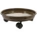 Removable Flowerpot Pots for Plants Serving Tray Round Circle Car with Wheels Pp