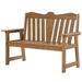 Naipo Person Garden Bench Outdoor Bench Made of Poly Lumber 2-Patio Bench Suitable for All Weather Suit for Garden Porch and Park