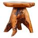 MOWENTA Tree Stump Side Table Natural Edge Cedar Real Wood End Table Small Wooden Mushroom Stool Indoor/Outdoor