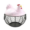 Eggs Holder Basket Organizer Storage Ceramic Fruit Container Kitchen Hen Decoron Clearance-Plastic Bins Storage and Organization Bins with Lids-Moving Boxes-Baskets For Organizing-Travel Essential