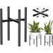 Plant Stand - Indoor Plant Stand Adjustable for 8-12 inches Plant Pot (not Included) Metal Plant Stand for Indoor Plants Mid Century Stable & Stylish Black Planter Stand for Outdoor -1 Pack