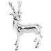 White Pottery Craft Desktop Ornament Ceramic Deer Holiday Reindeer Figure Christmas Statue Decorate