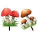 Fairy Figurine 2 Pcs Decorative Garden Inserts Decorate Lawn Ornament Decoration for Home Sign