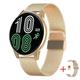 2023 Smart Watch Round Smartwatch Bluetooth Call Men Women Fitness Tracker Bracelet Custom Watch Face Watches For Android IOS mesh belt golden