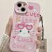 Sanrios Hello Kitty Cartoon Phone Shell Melody Soft Rubber Airbag Cases for Iphone11 14 Promax13 12 Cute Anime Protective Case