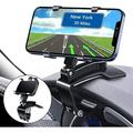 Car Phone Holder Mount for 360 Degrees Rotation Dashboard Universal Car Phone Mount [Upgrade Clip Never Fall] Cell Phone Car Mount for iPhone Samsung Google Nokia other 4 to 7 Smartphones