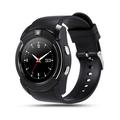 Reloj V8 Smart Watch Men Women Round Clock Support TF SIM Card Call Camera Sports Bracelets Bluetooth-Compatible Smartwatch black