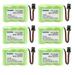 Kastar 6 Pcs 3.6V 800mAh NiMH Battery Replacement for Lenmar CBC316 CBC-316 GP30AAK3BMS Nomad 24027X 4068 4905 4935 4952 Northwestern Bell3200 38100 382001 Southwestern RC-003029 RC004362 RC-004362