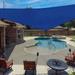 X 27 X 32.4 Sun Shade Sail Right Triangle Outdoor Canopy Cover UV Block For Backyard Porch Pergola Deck Garden Patio (Blue)
