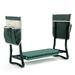 2 in 1 Folding Garden Kneeler and Seat Heavy Duty Gardening Bench for Kneeling and Sitting Folding Garden Stools with Tool Pouch and Kneeling Pad