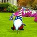 marioyuzhang Independence Day Gardening Stakes America Day Garden Art Outdoor Garden Backyard Branch Metal Animal Decoration Gift Independence Day Card Slot Decoration Multicolor