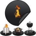 Round Under Grill Mat Fire Pit Mat Fireproof Mat 36 Grill Mats for Outdoor Grill Deck Protector fire pit pad for deck fireproof BBQ Mat for Under BBQ Outdoor Flat Top Gas Propane Burners