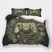 2/3pcs Gamepad Printed Bedspreads Duvet Cover Pillowcase Teenager Modern Bedding Cover Set California King (98 x104 )